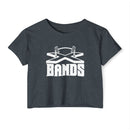 The X Bands White Logo Crop Top - The X Bands