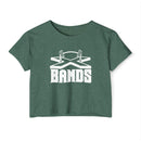 The X Bands White Logo Crop Top - The X Bands