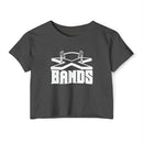 The X Bands White Logo Crop Top - The X Bands