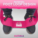 GLUTEZILLA Patented Hip Thrust Glute Workout Resistance Band - The X Bands