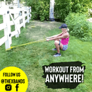 The X Bands 1/4"Wide by 41" Long Resistance Band "Little Yellow" 15 LBS
