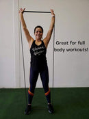 The X Bands 7/8" by 41" loop Resistance Band Black 50 LBS