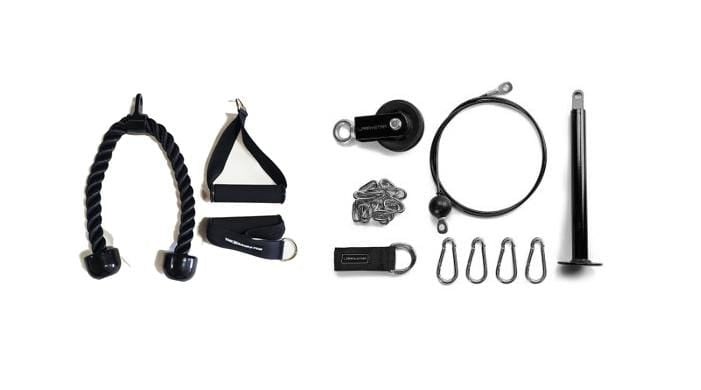 Gym Cable Wire Rope With PU Skin For Cable Machine – Home Gym Weight Lift Pulley System, Black, Steel Core