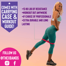 The X Bands Exercise Bands 12" Booty Building Bands Deluxe Full Set of 5