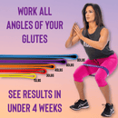 The X Bands Exercise Bands 12" Booty Building Bands Deluxe Full Set of 5