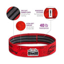 The X Bands Red / S/M Non Slip Fabric Booty building bands Level 3