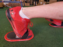 The X Bands red Sliders with strap