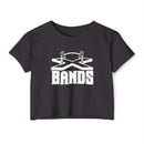 The X Bands White Logo Crop Top - The X Bands