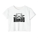 The X Bands Black Logo Crop Top - The X Bands