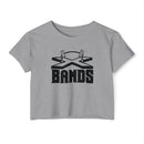 The X Bands Black Logo Crop Top - The X Bands