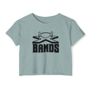 The X Bands Black Logo Crop Top - The X Bands