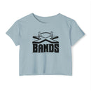 The X Bands Black Logo Crop Top - The X Bands