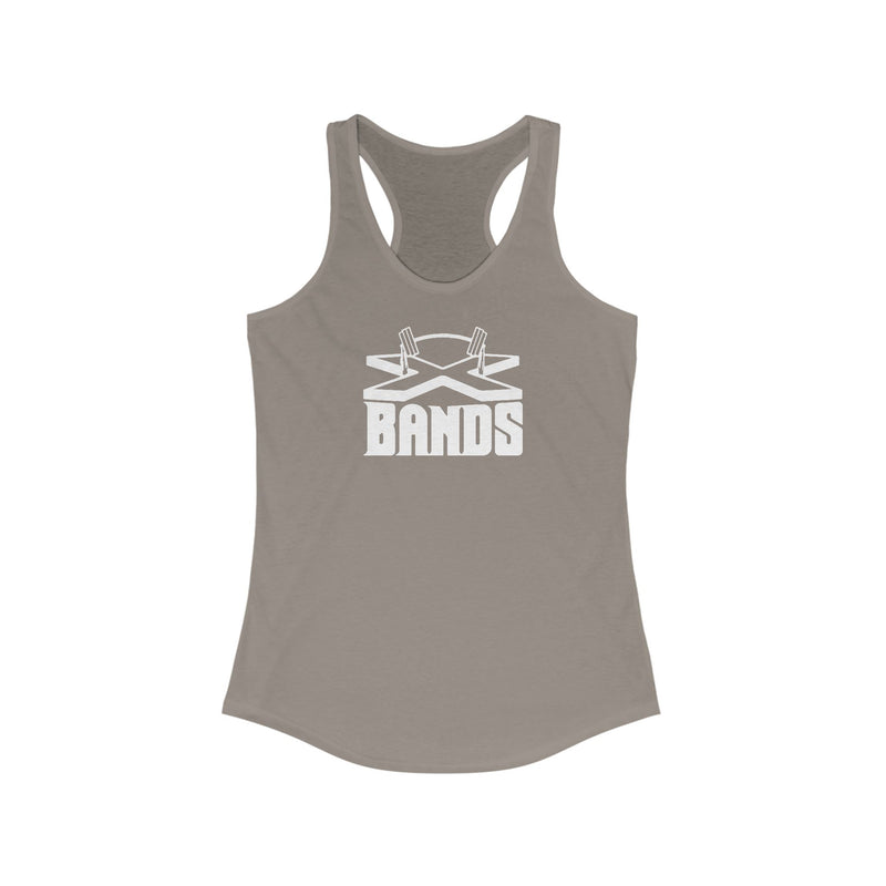 The X Bands White Logo Racerback Tank