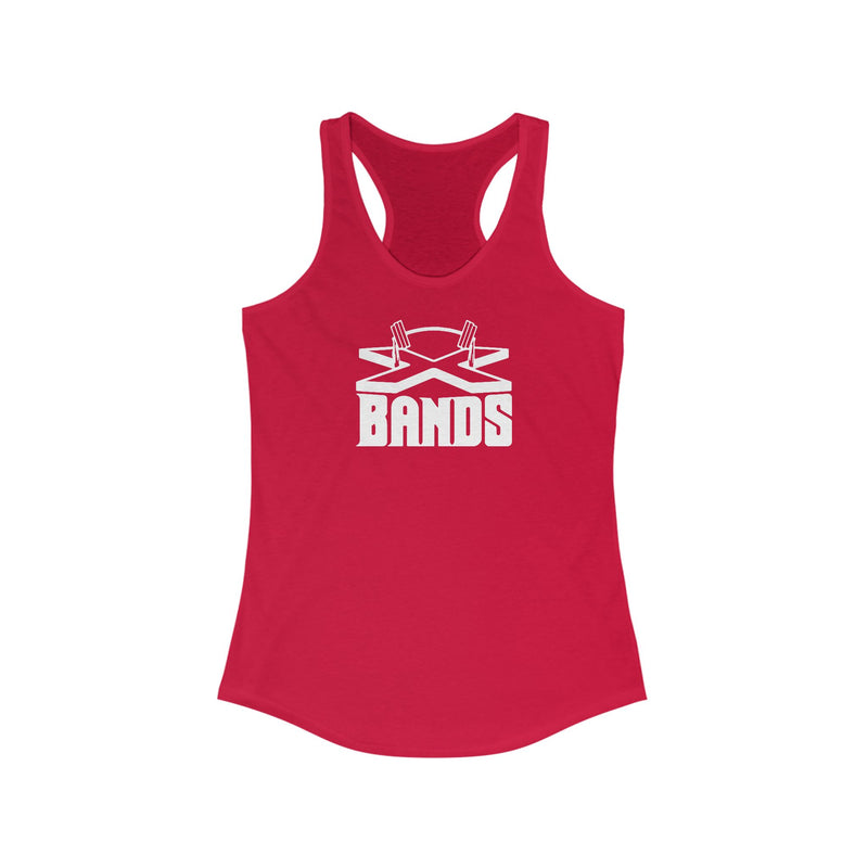 The X Bands White Logo Racerback Tank