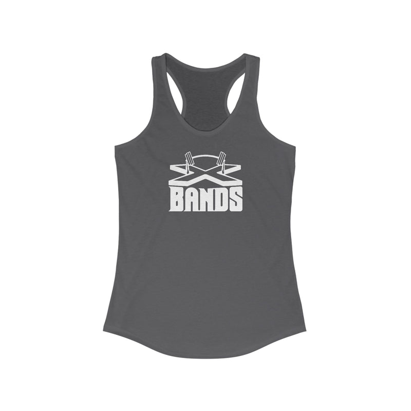 The X Bands White Logo Racerback Tank