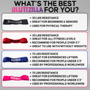 GLUTEZILLA Patented Hip Thrust Glute Workout Resistance Band - The X Bands