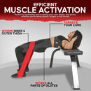 GLUTEZILLA Patented Hip Thrust Glute Workout Resistance Band - The X Bands