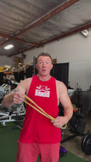 1/4" Yellow 15lbs Resistance Loop Workout Band - Great for stretching and upper body workouts