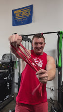 1/2" Wide Red 30lb Resistance Loop Workout Band - Good for stretching or upper body exercises