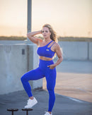 The X Bands apparel X Bands Legging and top Set blue