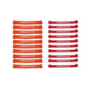 The X Bands booty bands 20 pack of resistance bands red & orange short loop booty bands