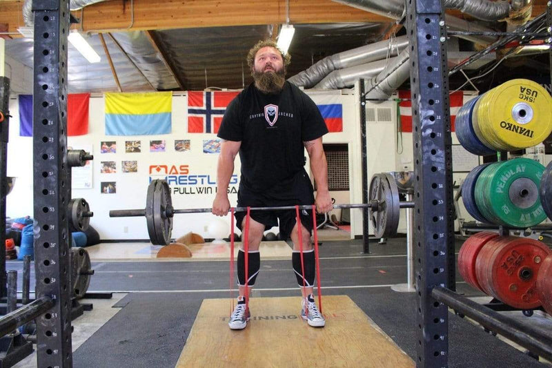Deadlift Lifting With Resistance Bands Resistance Band Exercises