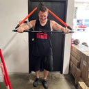 The X Bands 3 Piece Steel Exercise Straight Bar and Band Kit