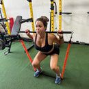 The X Bands 3 Piece Steel Exercise Straight Bar and Band Kit