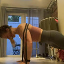 The X Bands 7/8" by 41" loop Resistance Band Black 50 LBS