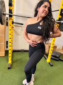 The X Bands apparel X Bands Black Legging and top Set black