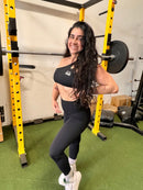 The X Bands apparel X Bands Black Legging and top Set black