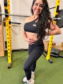 The X Bands apparel X Bands Black Legging and top Set black