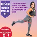 The X Bands Exercise Bands 12" Booty Building Bands Deluxe Full Set of 5