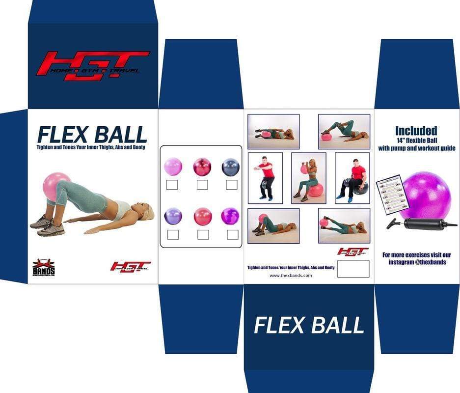 Small Exercise Ball - Flex Ball For Fitness & Workout